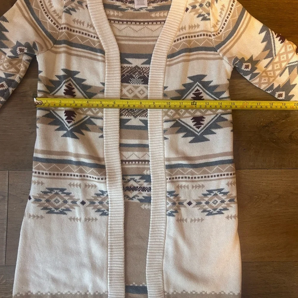 Gymboree Beige and Navy Aztec Cardigan